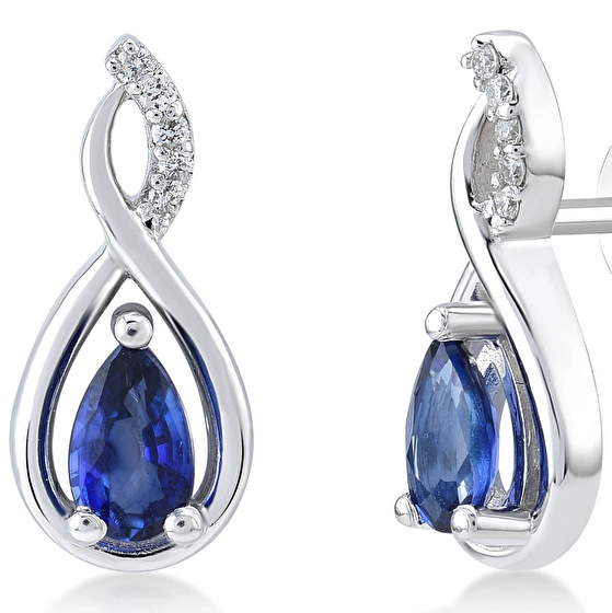 Saphir Diamant Ohrstecker