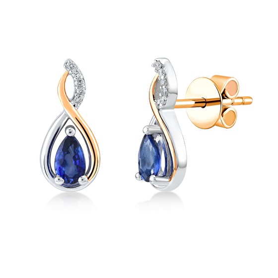 Saphir Diamant Ohrringe