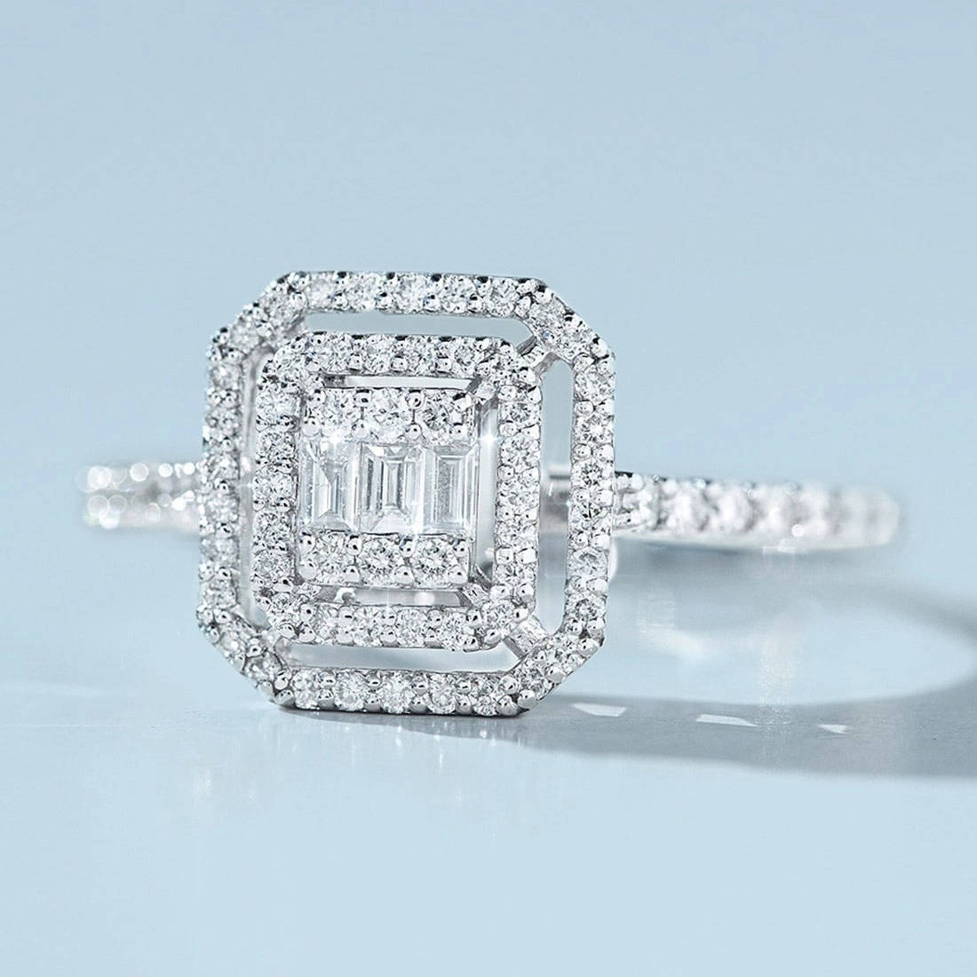 Special Design Baguette Diamant Ring