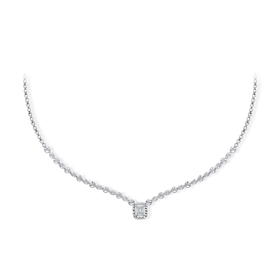 Baguette Diamant Collier