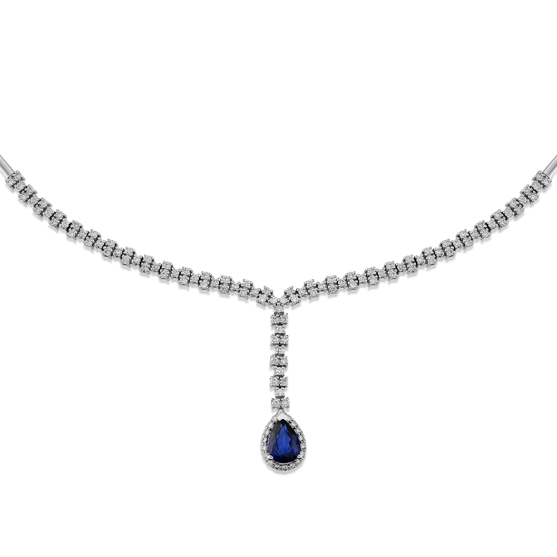 Diamant Saphir Collier