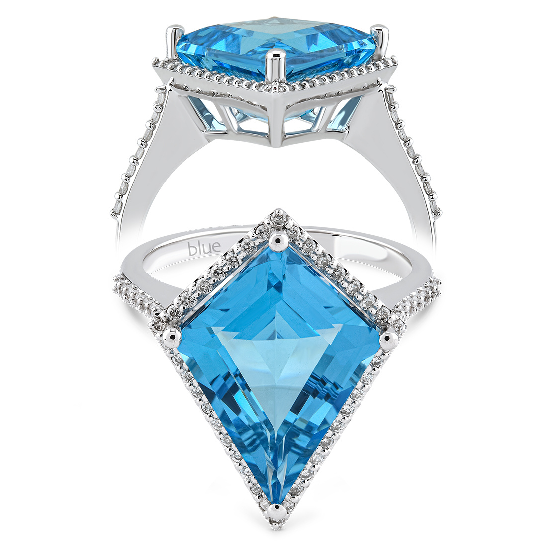 Blauer Topas Ring