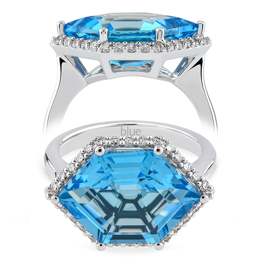 Blauer Topas Ring