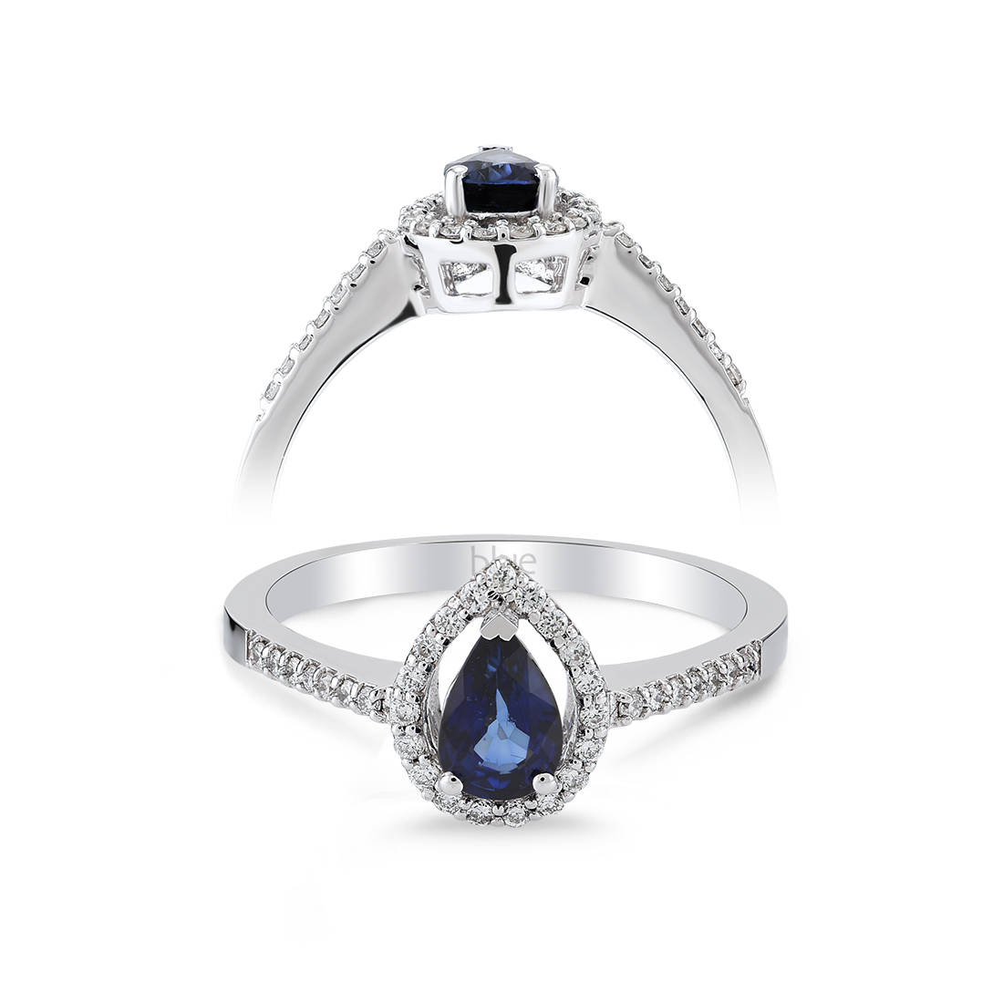 Saphir Diamantring