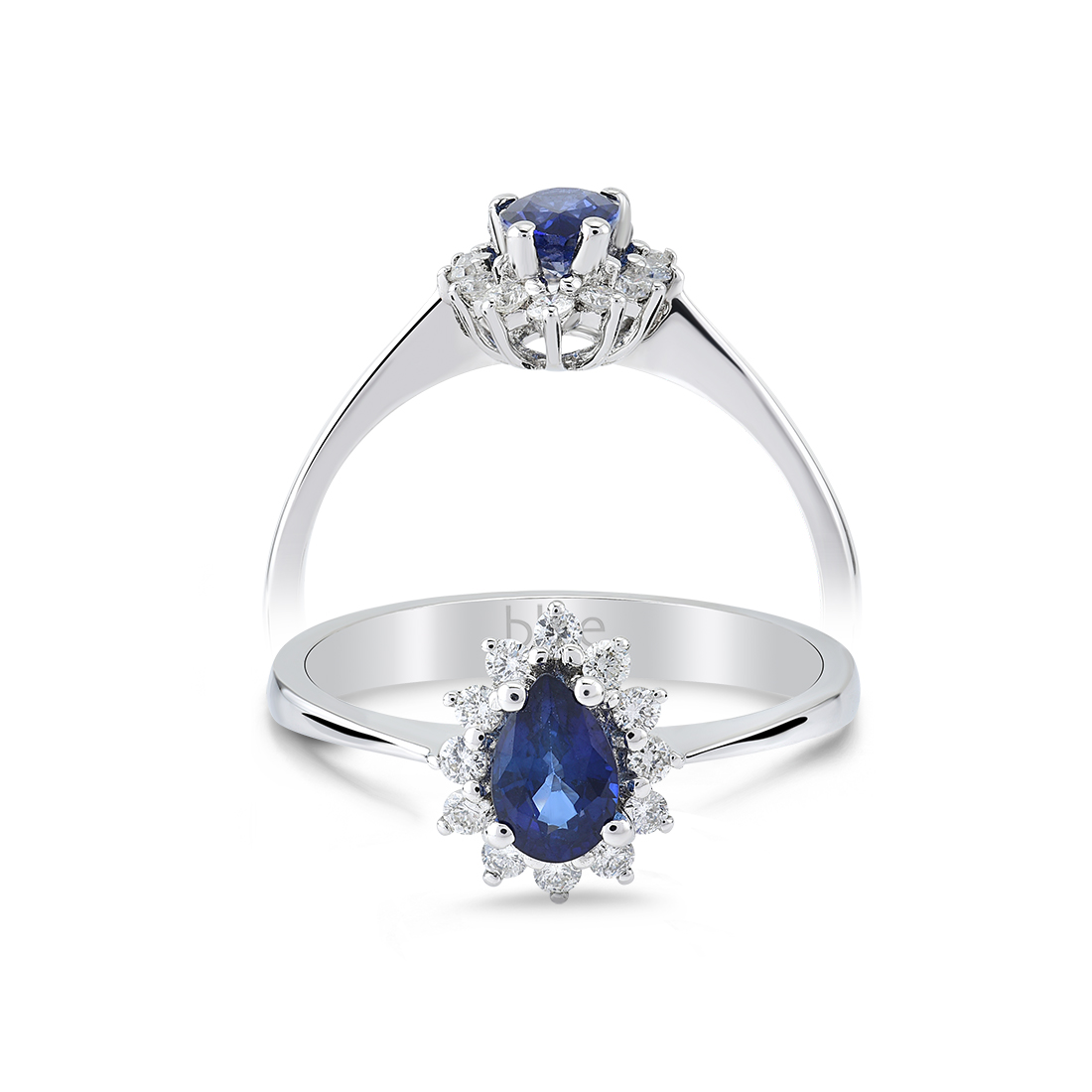 Saphir Diamantring